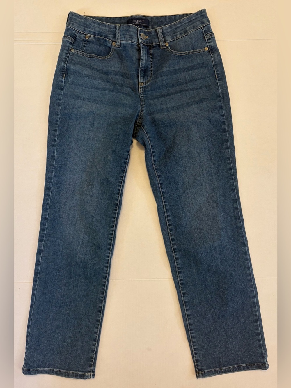 Talbots Flawless Five Pocket Straight Leg Jeans Medium Wash Size 4